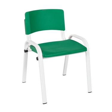 Imagem de Cadeira Infantil Iso Para Atividades Didáticas Creche Escola Empilhável Em Aço