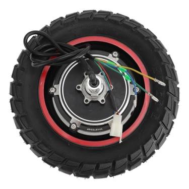 Imagem de Diydeg Motor de cubo de scooter elétrico de 25 cm, roda traseira de 48 V 800 W, compatível com scooter M4 M4Pro, metal, preto