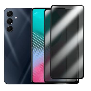 Imagem de Kit 2 Películas de Vidro 3D Privacidade Anti-Spy para Samsung Galaxy M54, Proteção Total da Tela, Anti Impacto