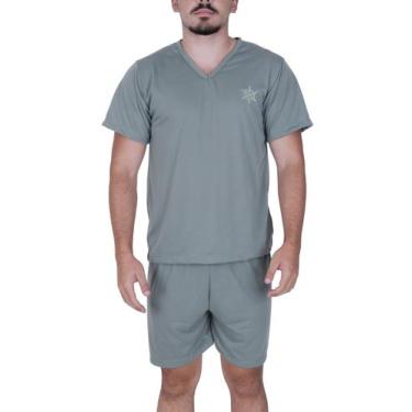 Imagem de Pijama Masculino Manga e Short Curto Verão DAVI - c9 DAVI - BY TINA MO