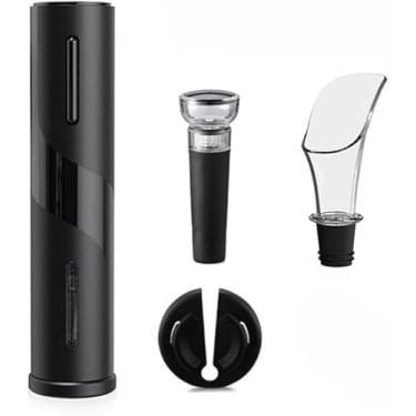 Imagem de Saca Rolha Abridor De Garrafa de Vinho Elétrico Pressão Agulha Aço Inoxidável (Vermelho)