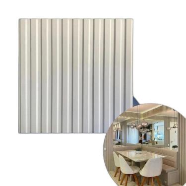 Imagem de 1 Placa 3D Painel Ripado Revestimento Parede Decorativa 50Cm