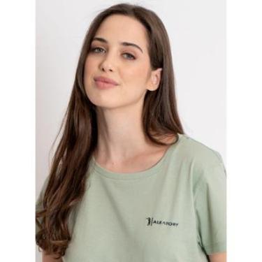 Imagem de Camiseta Feminina Aleatory Fine Verde Claro-Feminino