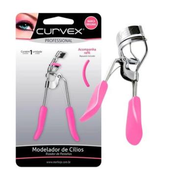 Imagem de Modelador de Cílios Curvex Merheje com Refil Silicone Rosa