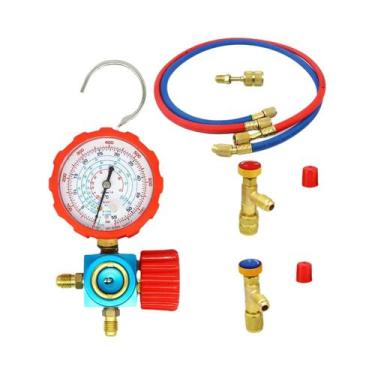 Imagem de Kit De Manômetro Universal Para Ar Condicionado R22 R410A R134A R404A,
