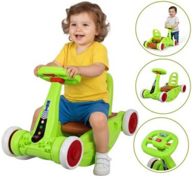 Imagem de Brinquedo Infantil Andador 3 em 1 - Carrinho e Gangorra com Luz e Som 