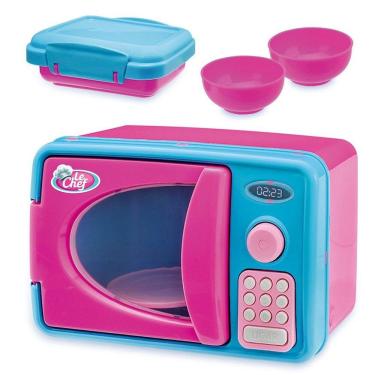 Imagem de Brinquedo Kit Mini Microondas Coleção Le Chef Luz e Som