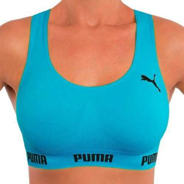 Imagem de Top Puma Original Feminino Academia Fitness Nadador Sem Costura S/ Boj