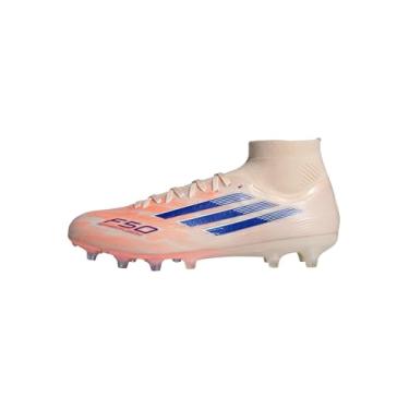 Imagem de adidas Tênis feminino F50 Spark Fusion Pro Firm Artificial Ground, Laranja Bliss, azul lúcido, laranja, 37