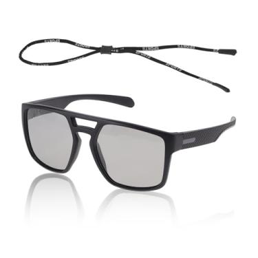 Imagem de TUCKBOLD 1 conjunto de óculos de ciclismo anti-reflexo Tri-Acetil Cellulos TR óculos de sol de ciclismo cinza claro armação preta cinza