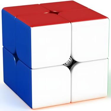 Imagem de Bukefuno Moyu Meilong 2x2 M Magnetic Stickerless Speed Magic Cube MoFang JiaoShi Meilong 2x2x2 m Cube Magic Cubing Classroom Magnetic Puzzle