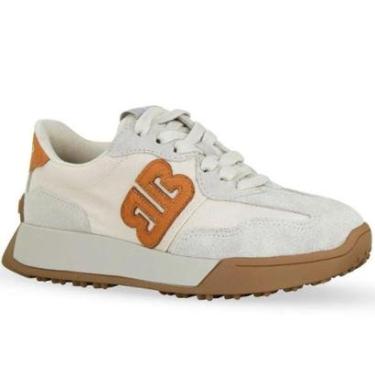 Imagem de Tênis Feminino Couro Camurça Bottero Mostarda - Cinza-Feminino