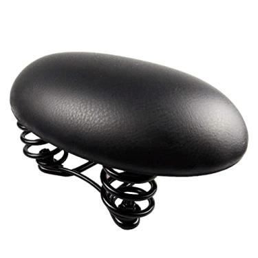 Imagem de Selim de bicicleta, almofada ergonômica para assento de bicicleta, respirável, à prova de choque, ergonômico, com mola, fácil instalação, reduz o atrito