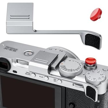 Imagem de Punho de polegar XE5 X-E5 com botão de obturador e design de cobertura total de sapata quente para Fuji Fujifilm XE5 Punho de polegar para cima com protetor de capa Hotshoe Suporte de descanso de