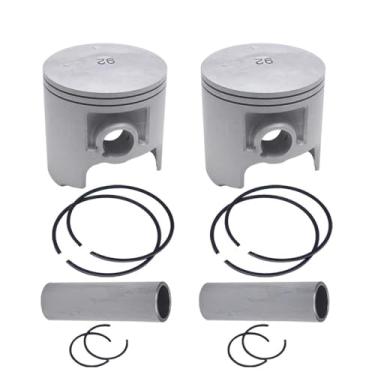 Imagem de Pistão e anéis de pistão 62T-11631 para motor de popa de jet ski Raider Venture Runner XL de 700 HP (62T-11631-02-92)(2SETS)