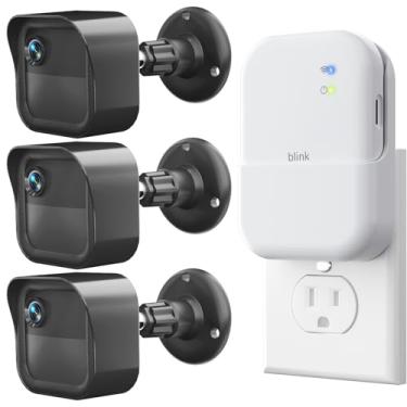 Imagem de Novo suporte de vigilância para câmera externa Blink, pacote com 3 caixas protetoras à prova de intempéries e suporte ajustável de 360 graus para câmera Blink Outdoor 4ª e 3ª geração