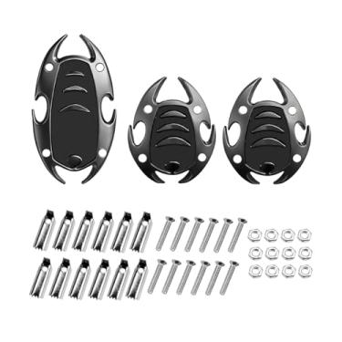 Imagem de Sandfren 3 peças de capas antiderrapantes para pedal de carro, pedais de freio a gás de veículos manuais, capas de embreagem de transmissão automotiva de direção segura, acessórios de kit de