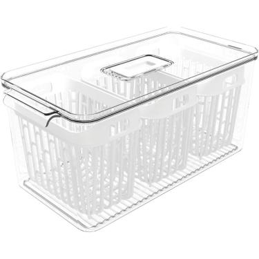 Imagem de Organizador de Geladeira Coza Dry 6 Litros com 3 Cestos