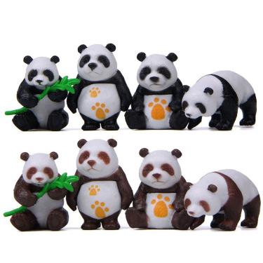 Imagem de Coleção Figure Toy Lovely Panda, 8 peças de PVC de 4,3 a 5,6 cm