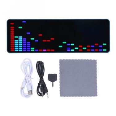 Imagem de Garosa Tela de Espectro de Música 16x24 RGB 384 LED Painel para PC de Mesa Visualizador de áudio Configuração de Jogos e Decoração de Sala