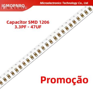 Imagem de 100pcs 10PF-47UF 1206 SMD 50V X7R Capacitor Cerâmico MLCC 106 476K 104