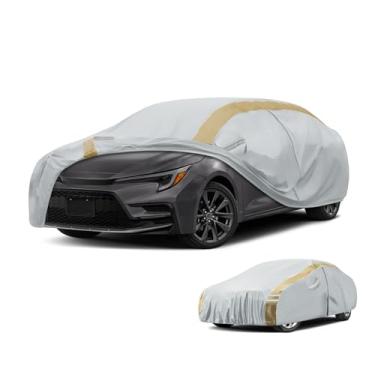 Imagem de Capa de carro personalizada para Toyota Corolla (2006-2025), impermeável para todos os climas para automóveis, capas resistentes, cobertura completa ao ar livre sol neve chuva proteção UV com zíper de
