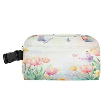 Imagem de Burbuja Lancheira Tulipas Narcisos para Mulheres e Homens, Mini Lancheira Isolada Reutilizável, Lancheira Portátil para Trabalho, Viagem, Piquenique