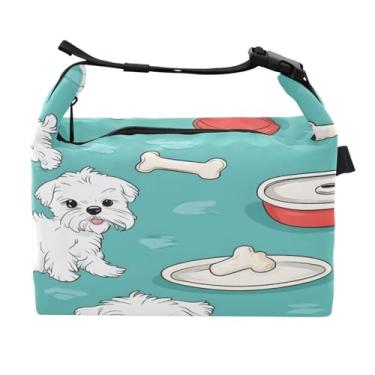 Imagem de STAYTOP Lancheira fofa para cães pequenos com fivela de alça, lancheira isolada para meninos e meninas, lancheira térmica para trabalho escolar