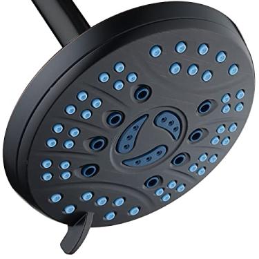 Imagem de Chuveiro AquaCare AS-SEEN-ON-TV de alta pressão com 6 configurações de 15 cm com bicos higiênicos especiais antientupimento para um chuveiro mais limpo e mais potente! Melhor marca