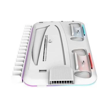Imagem de Estação De Resfriamento Com Iluminação RGB Para PS5 Slim pro Com Carre