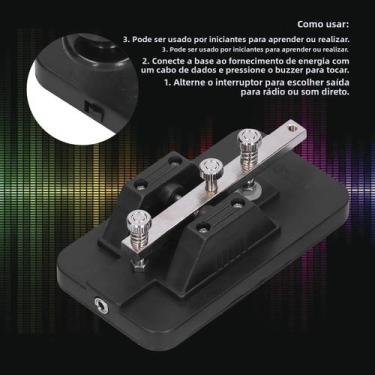 Imagem de Teclado De Código Morse Para Iniciantes, Ferramenta Manual De Prática 