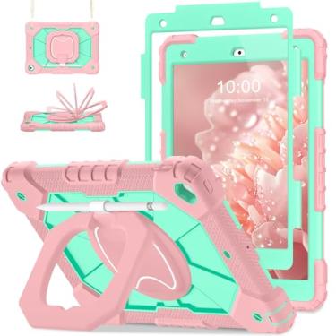 Imagem de Auizotl Capa para iPad 9ª/8ª/7ª geração, capa para iPad de 10,2 polegadas 9ª geração com protetor de tela/suporte giratório/suporte de caneta, capa de grau militar à prova de choque I Pad 9ª/8ª/7ª