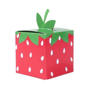 Imagem de Caixas De Lembrancinhas De Morango De Verão, Caixas De Guloseimas De F