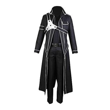 Imagem de CHUANHUA Kirito Kirigaya Kazuto cosplay anime fantasia personalizada masculina (2GG)