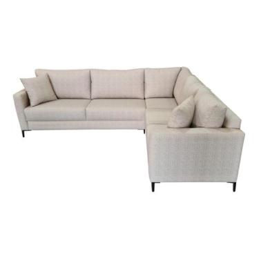 Imagem de Sofá  Canto Rússia Lado Direito Tecido Acquablock Pé Aço  250x200cm - 