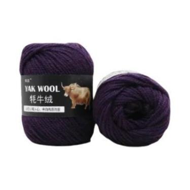 Imagem de Fio De Lã Misturado De Cashmere De Yak E Merino Para Tricô E Crochê, A