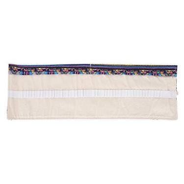Imagem de SIWOTED Estilo Étnico Lona Roll Up Lápis Estojo Caneta Escolar Bolsa Bolsa de Armazenamento Material de Arte para Estudantes (48 palitos)