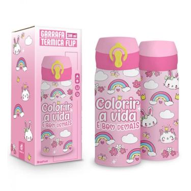 Imagem de Garrafa Térmica Flip - Gatinha - 300ml - Brasfoot