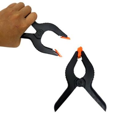 Imagem de Kit 2 Grampo Multiuso Aperto Rápido 9'' Pressão Marceneiro - Tuberias