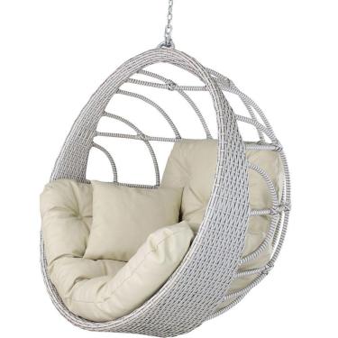 Imagem de Balanço Ninho Suspenso Mármore E Courino Náutico Bege