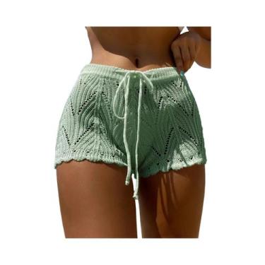 Imagem de Poliéster100.00% Biquíni de malha com cordão oco e cintura aberta bloq