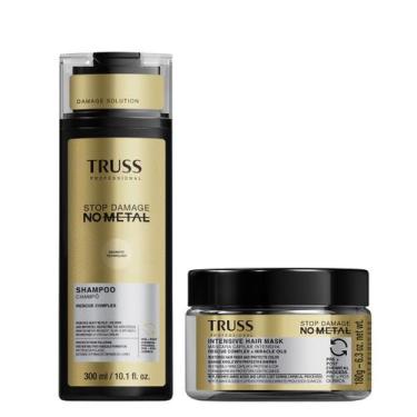 Imagem de Truss Stop No Metal Kit Shampoo e Máscara 180g