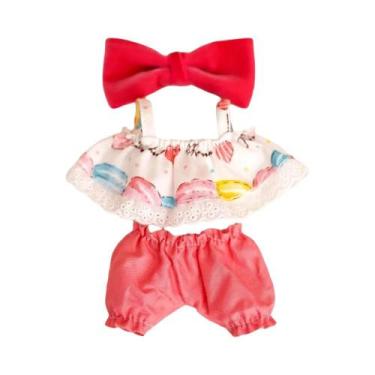 Imagem de Casaco De Pelúcia Colorido Xadrez Labubu Para Bebês, 17cm, Design Chic