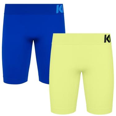 Imagem de Kit 2 Short Térmico Masculino Térmica Microfibra Tecnologia Seamless-Masculino