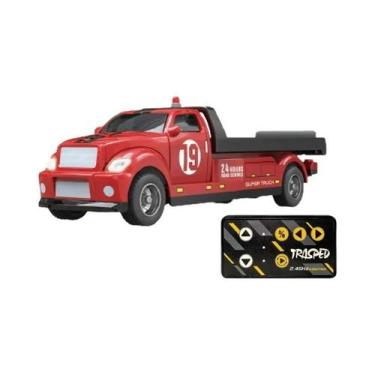 Imagem de Caminhão De Brinquedo Com Reboque Em Escala 1/64 Para Crianças, Contro