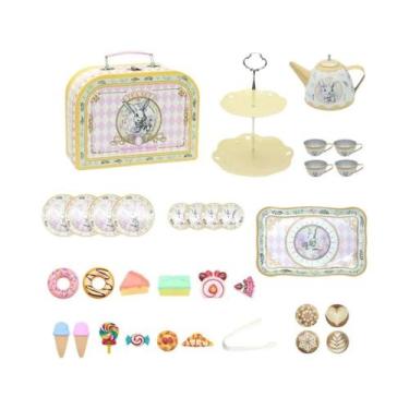 Imagem de Conjunto De Chá Para Meninas Princesas Com 33 Peças, Conjunto De Brinq