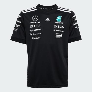Imagem de Camisa Infantil Adidas Mercedes - AMG Petronas Formula One Team White Black-Unissex