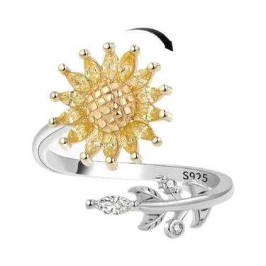 Imagem de Anel Fidget Spinner Para Mulheres Com Estilo De Estrela, Lua, Borbolet