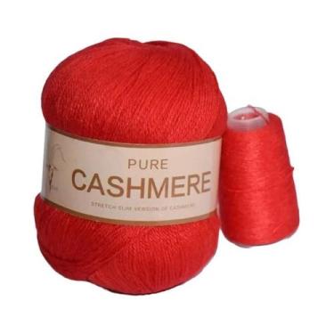Imagem de Fio De Lã Cashmere Para Tricô De Cachecol De Bebê 70g - Fio Para Croch