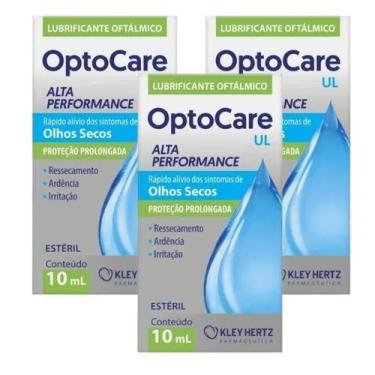 Imagem de Kit 3un Lubrificante Ocular Oftálmico 10ml - Optocare UL - Hertz